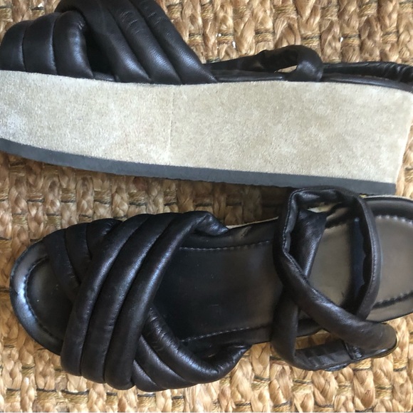 Isabel Marant Hayley Black Leather Sandals Size 9 - Picture 8 of 10